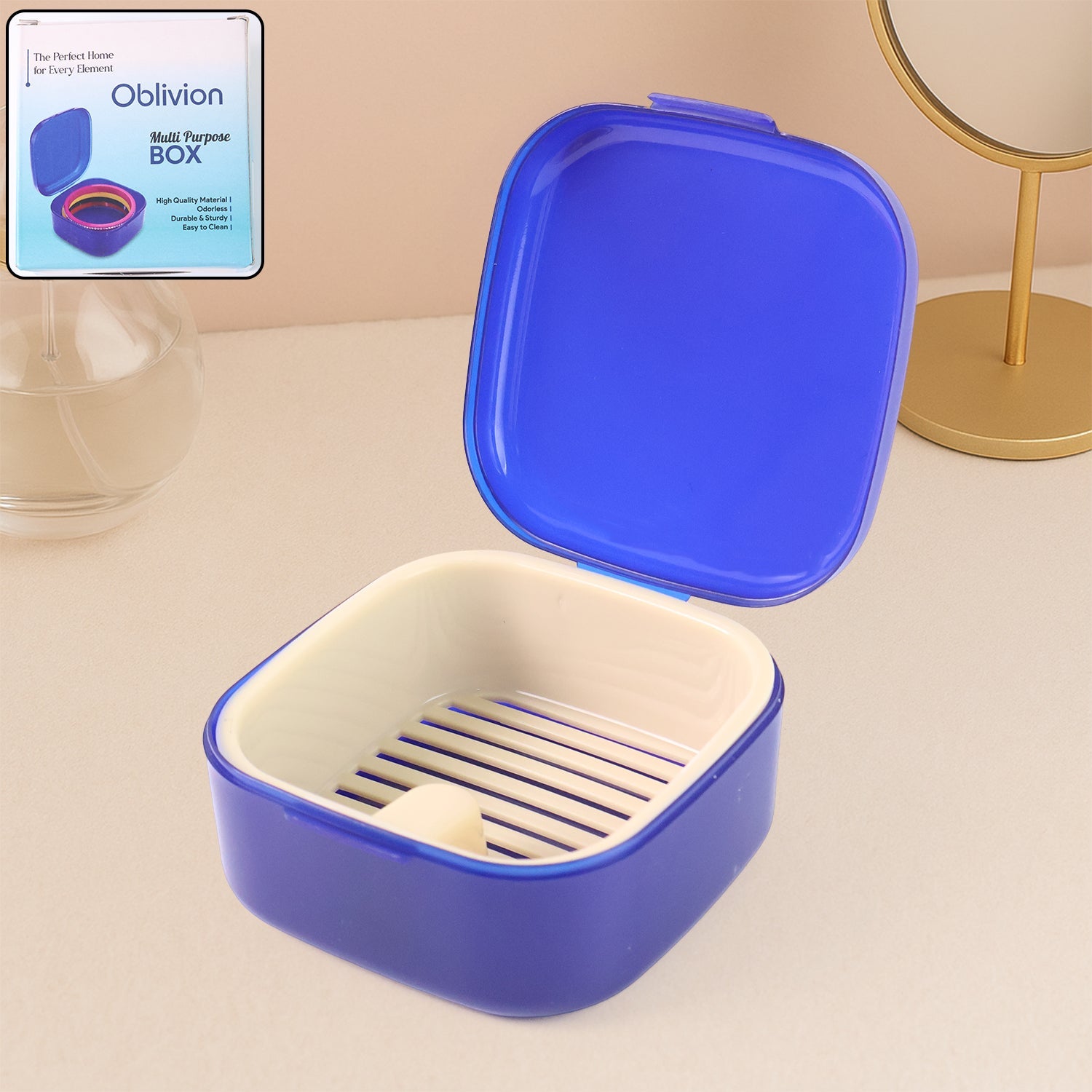 Oblivion Blue Storage Box with Lid Oblivion Blue Storage Box with Lid